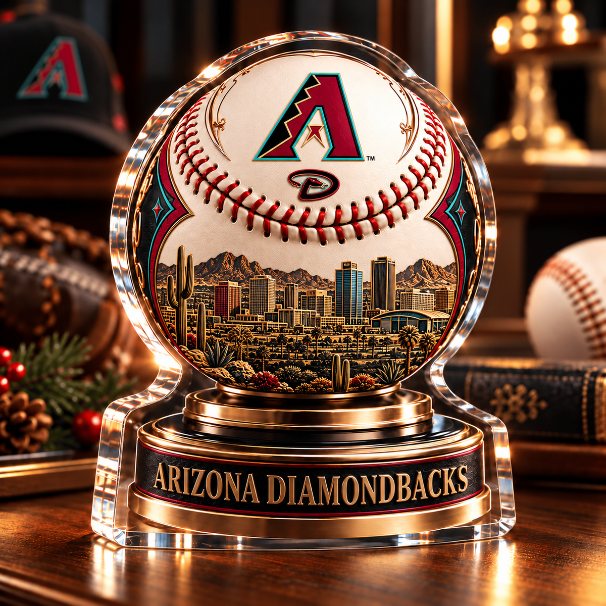 AD x MLB Personalized Name Acrylic Block Plaque Gift For Fan