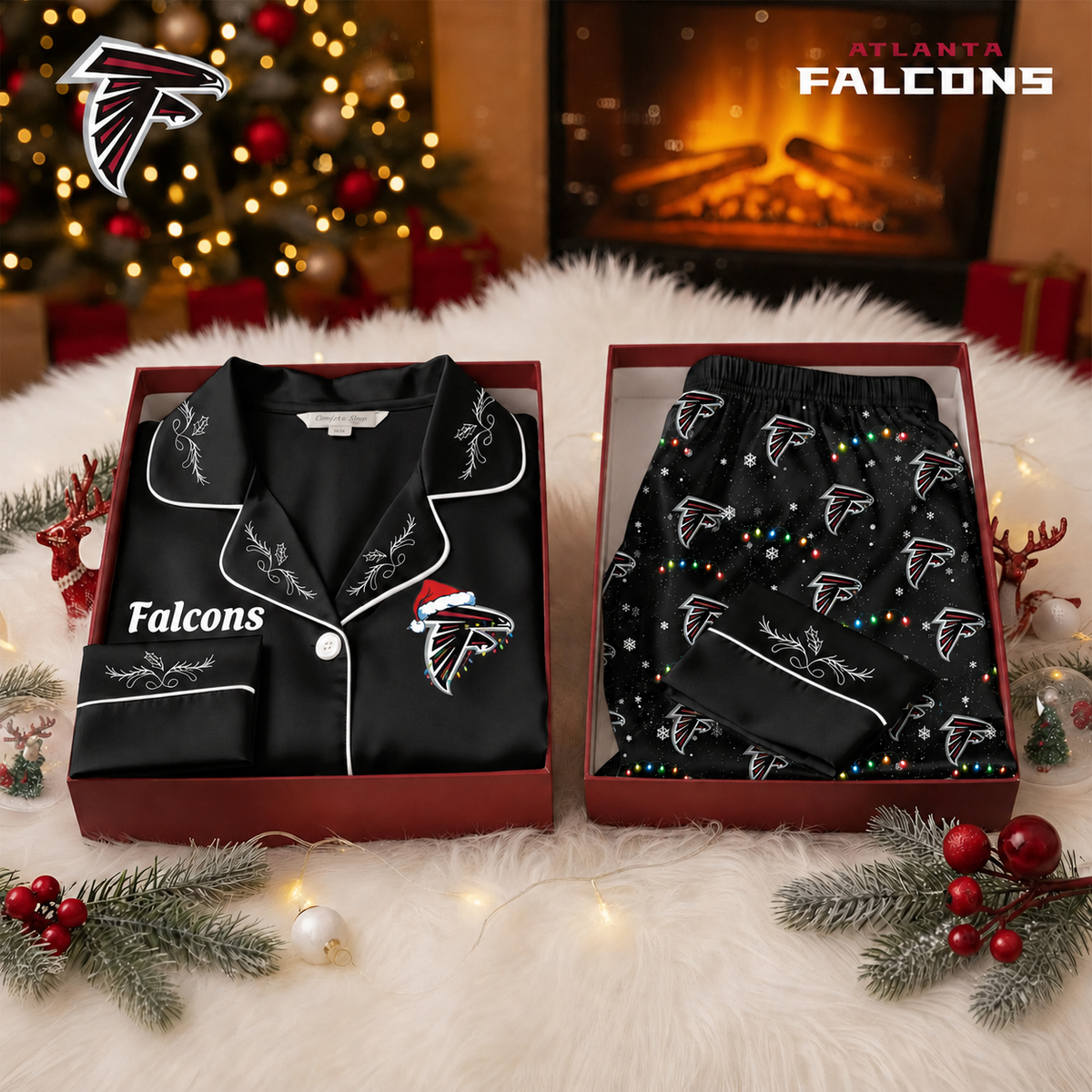 AF Premium NFL Christmas Cozy Pajama