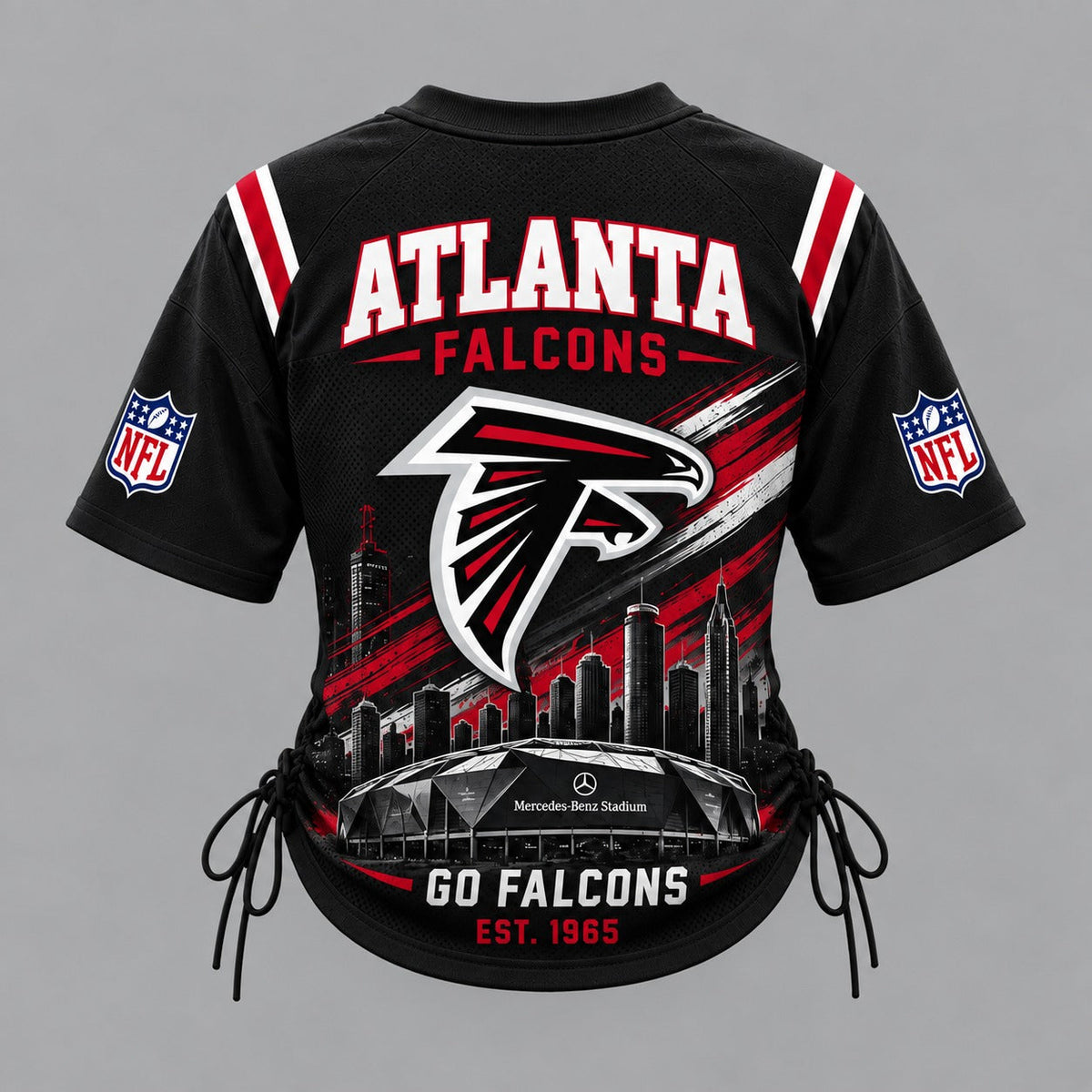 AF Premium NFL Game Day Women Lace-Up Jersey Shirt