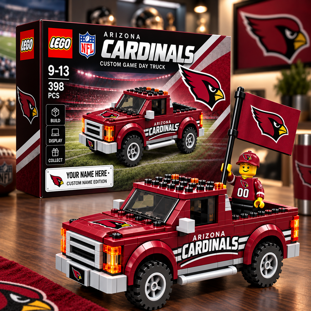 ARI x NFL Building Blocks Truck Toy Set V2