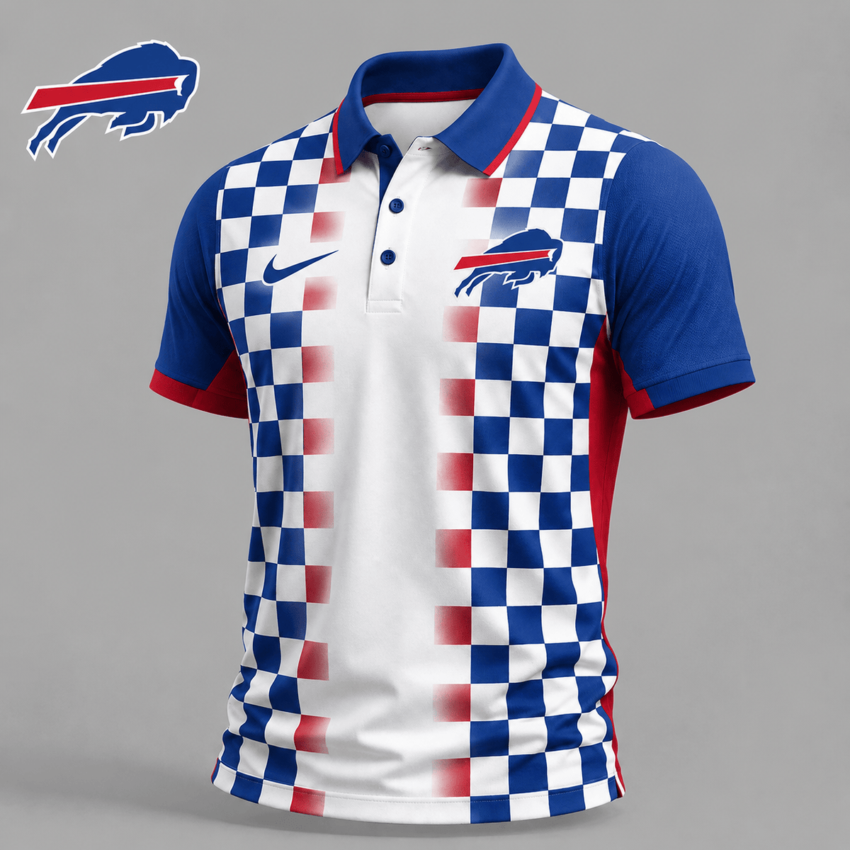 BB Premium NFL Checkered Fade Polo Shirt