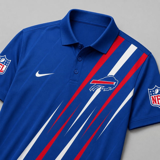 BB Premium NFL Premium Athletic Stripe Polo Shirt