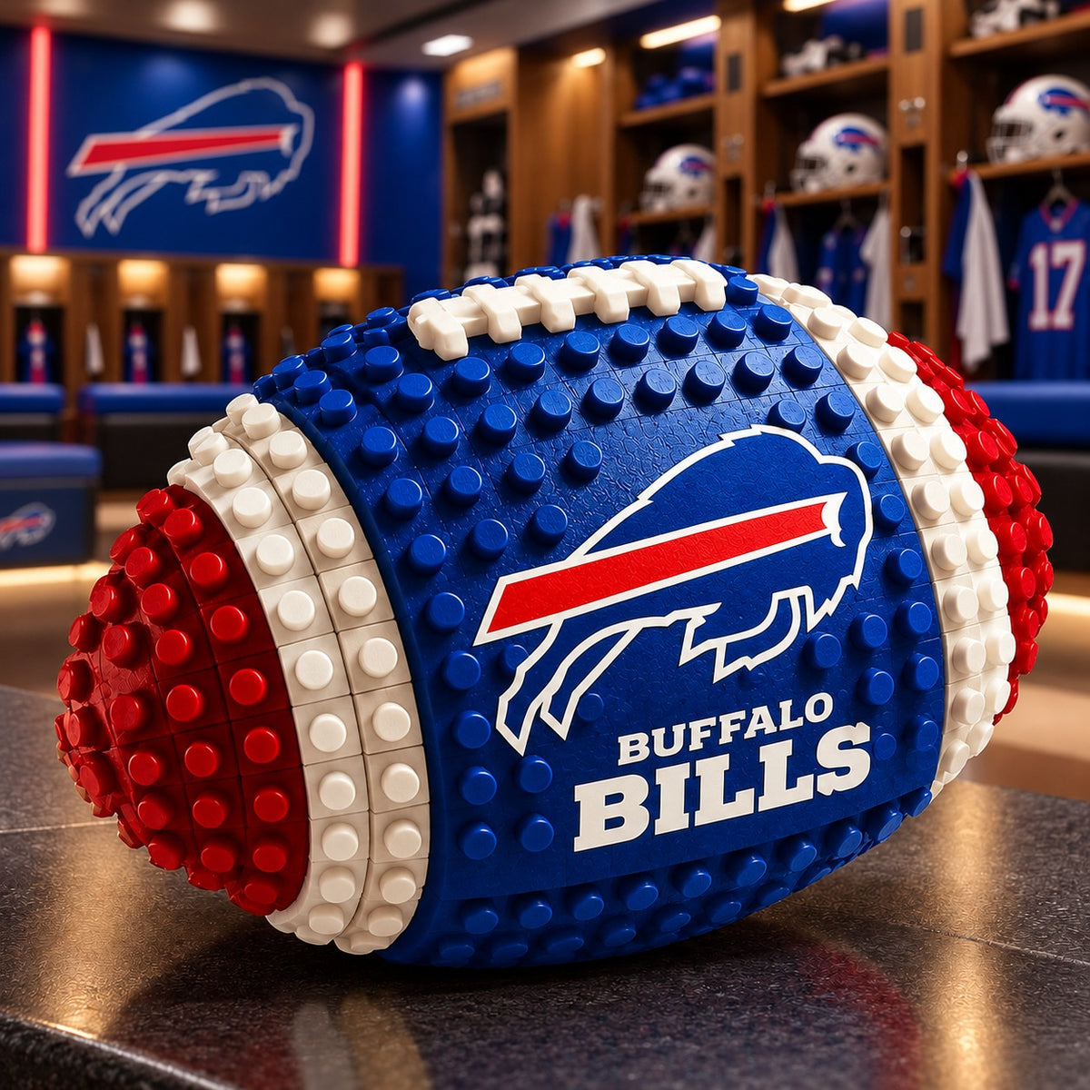 BB x NFL Team Building Block Football Set