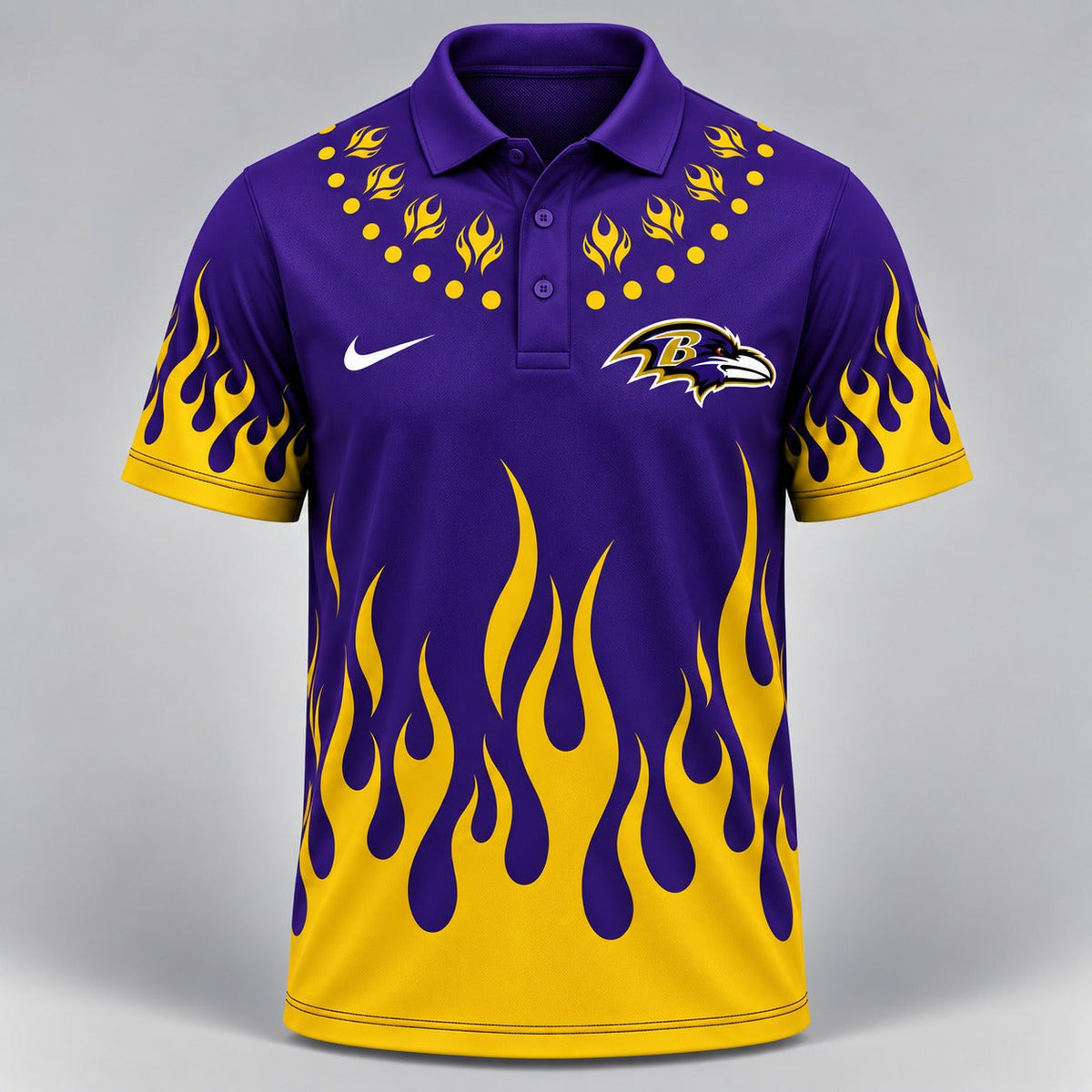 BR Premium NFL Flame Performance Polo Shirt
