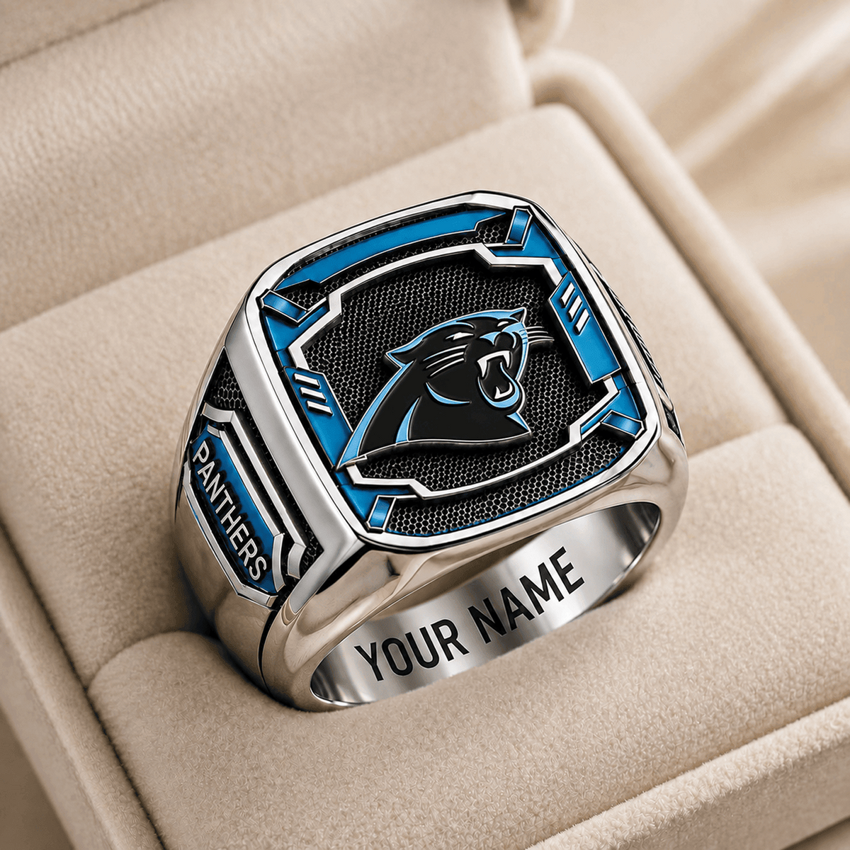 CAR x NFL Special Ring Custom Any Name Gift For Fan Love