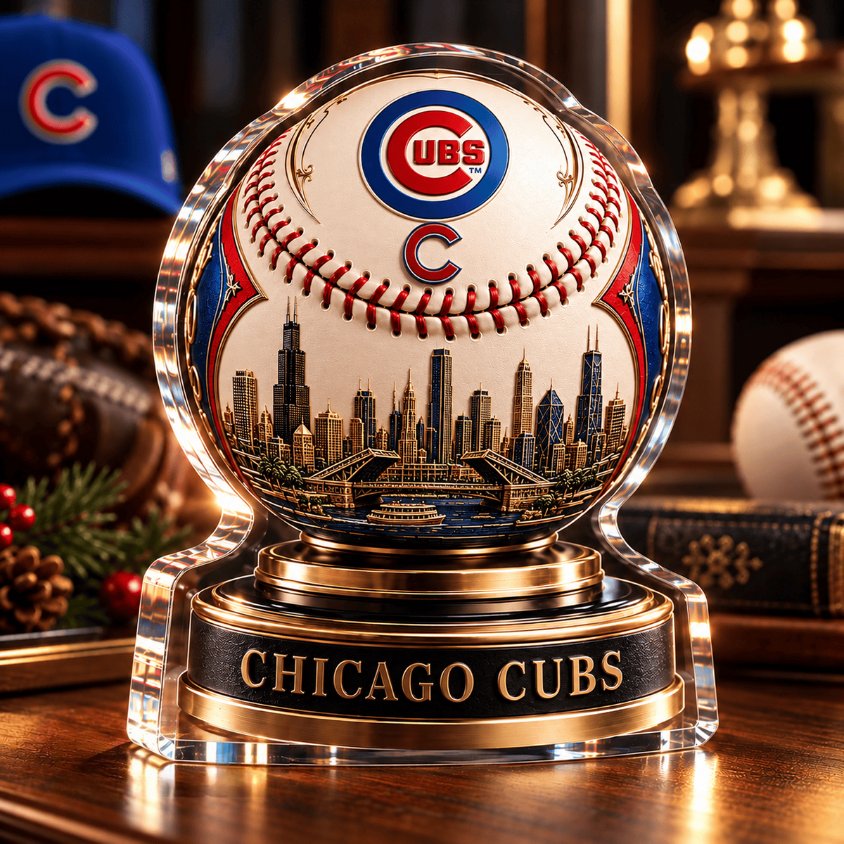 CHC x MLB Personalized Name Acrylic Block Plaque