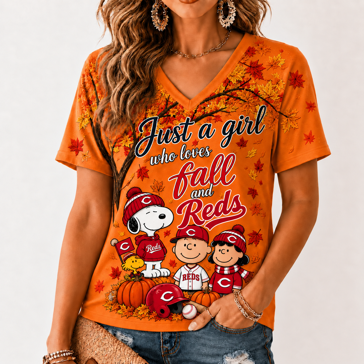 CIN Premium MLB Fall Season V-Neck