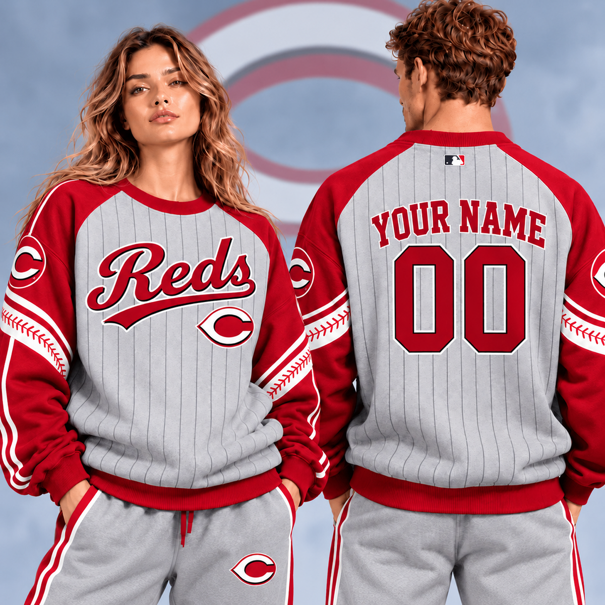 CIN x MLB Personalized Name Sweatshirt