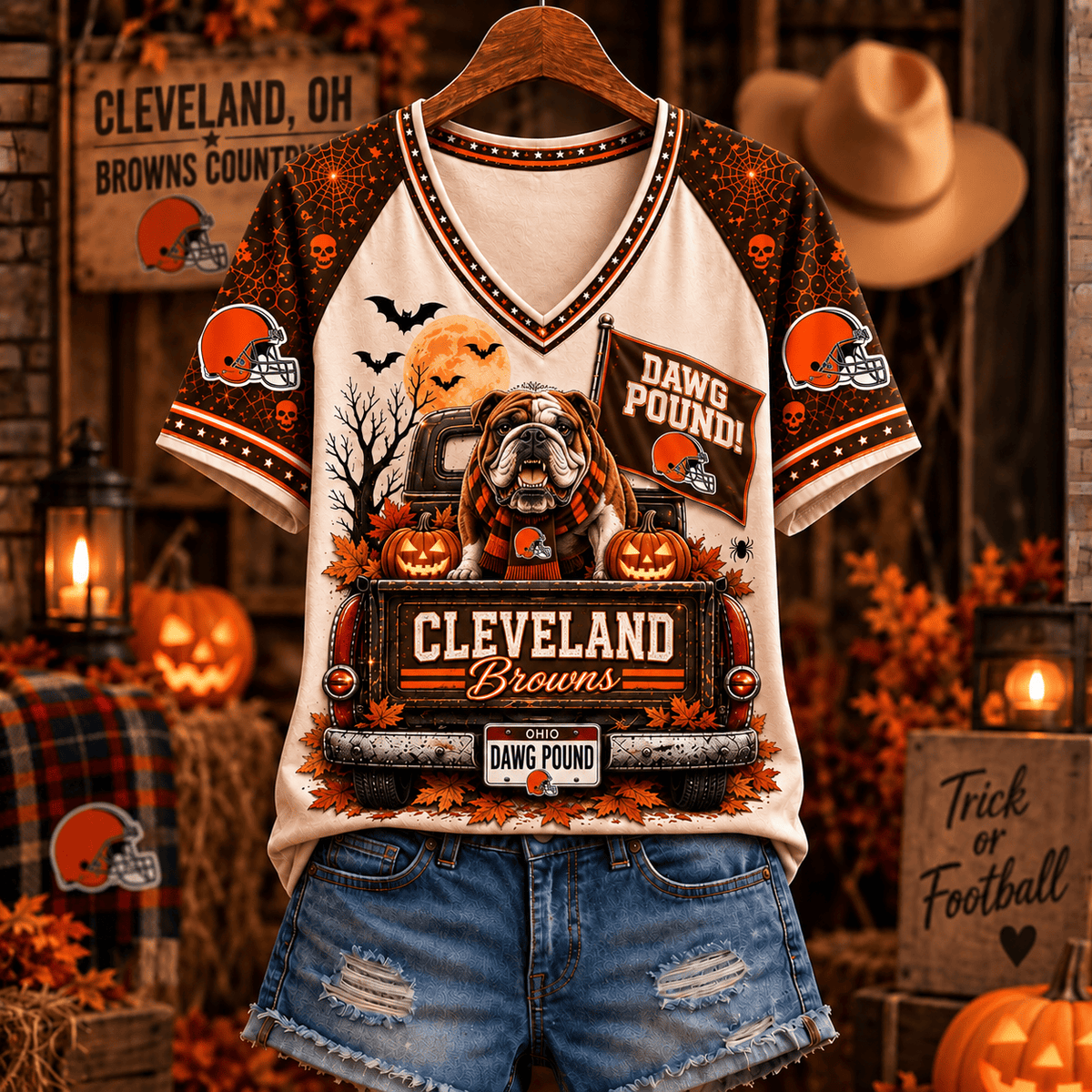 CLE Premium Halloween V-Neck T Shirt Gift For Fan