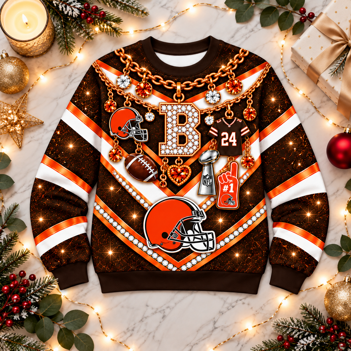 CLE x NFL Luxury Bling Sweatshirt