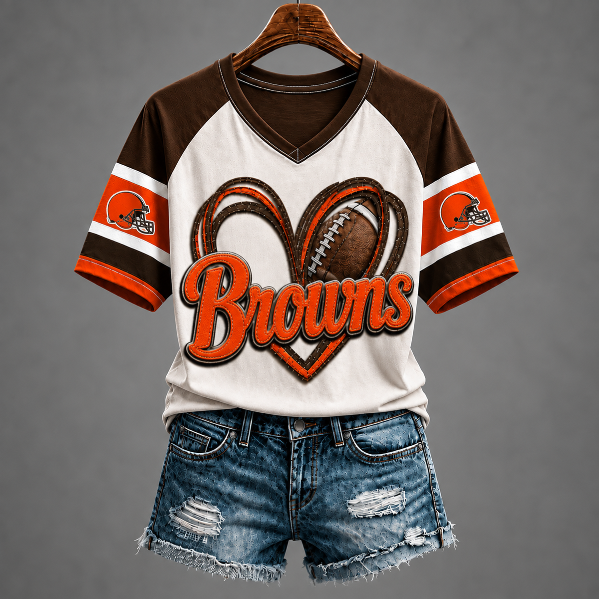 CLE x Premium V-Neck Womenƒ??s Shirt