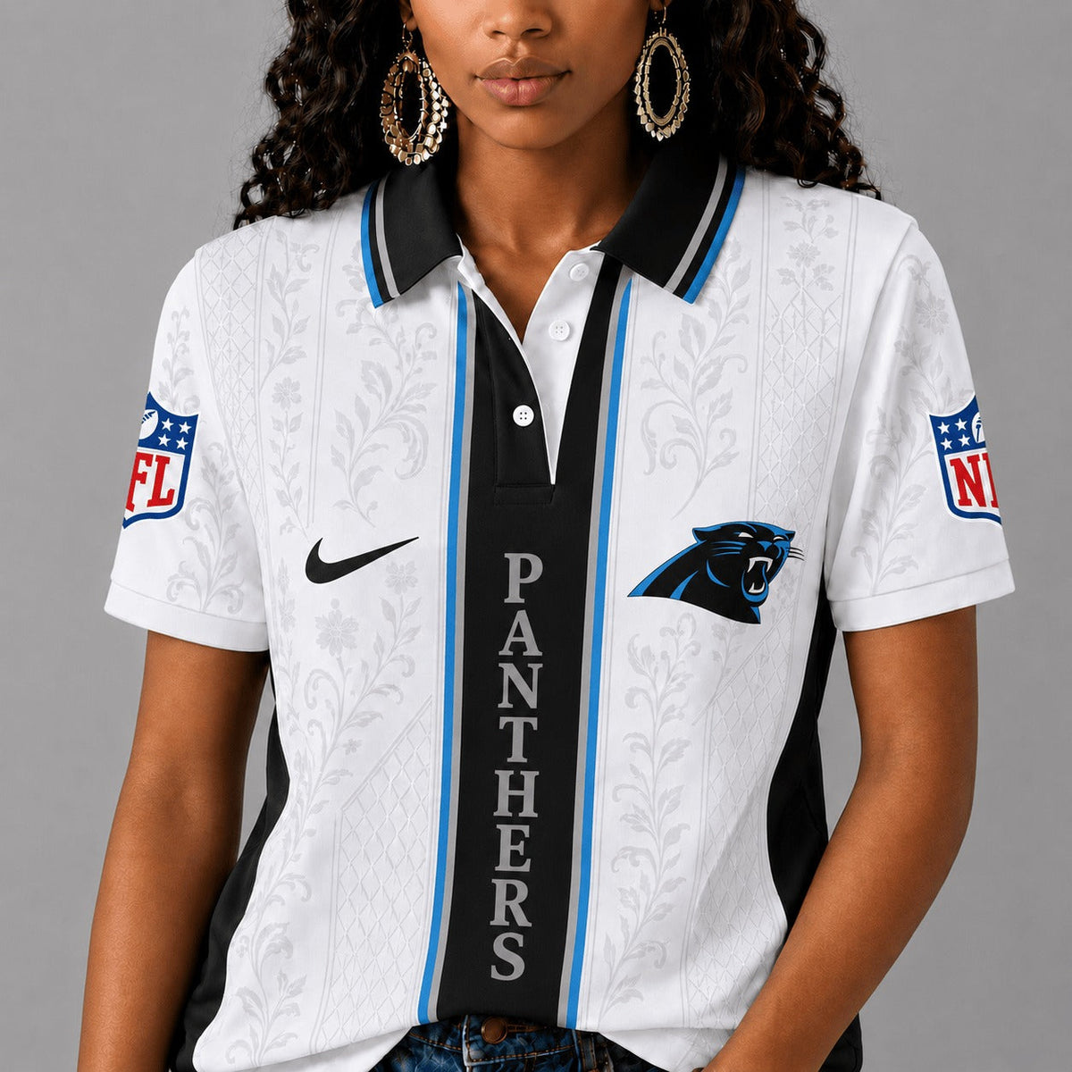 CP Premium NFL Floral Elegance Polo Shirt