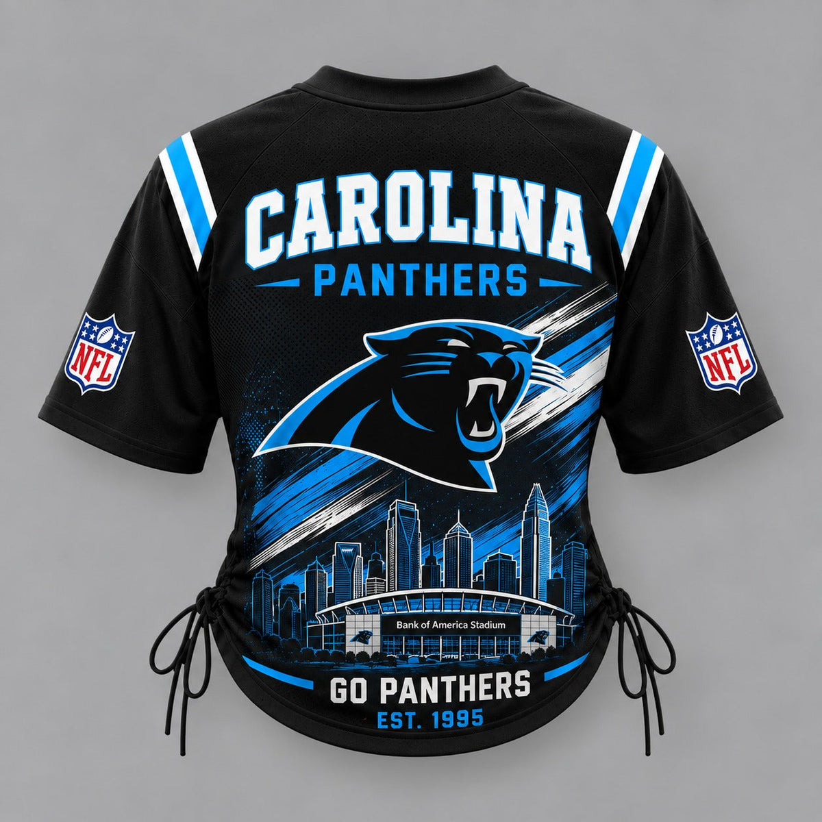 CP Premium NFL Game Day Women Lace-Up Jersey Shirt
