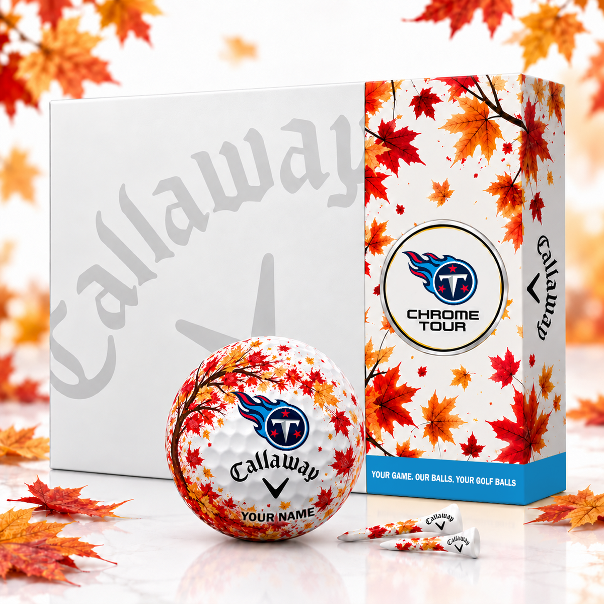 Callaway X Premium NFL TEN FALL EDITION PERSONALIZED GOLF BALL – LIMITED EDITION V2