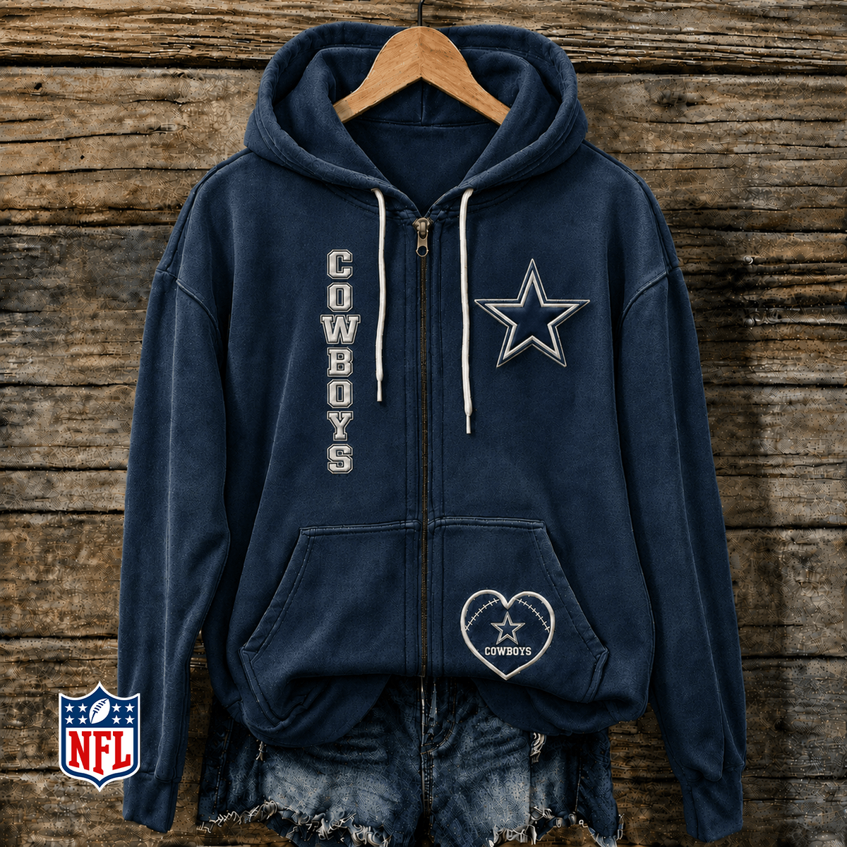 DAL x NFL Full-Zip Fleece Hoodie