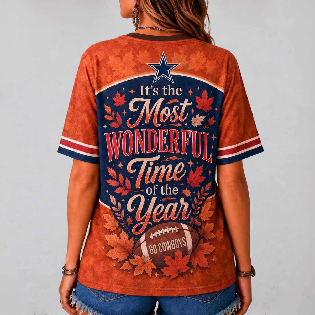 DC Premium NFL Fall Game Day V-Neck Shirt