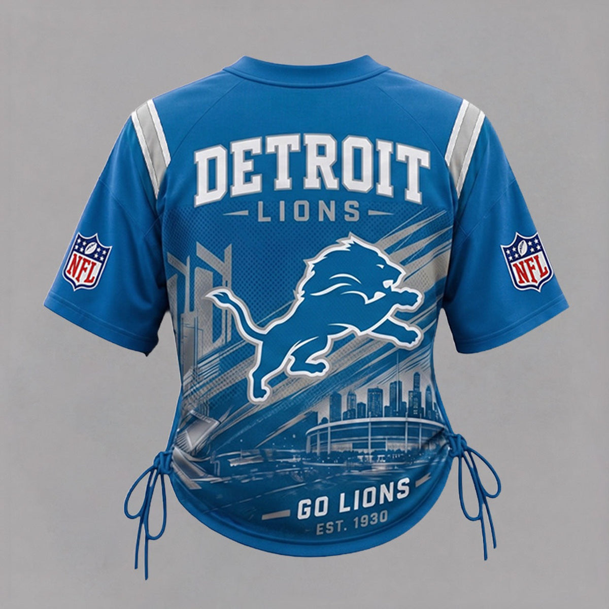 DL Premium NFL Game Day Women Lace-Up Jersey Shirt