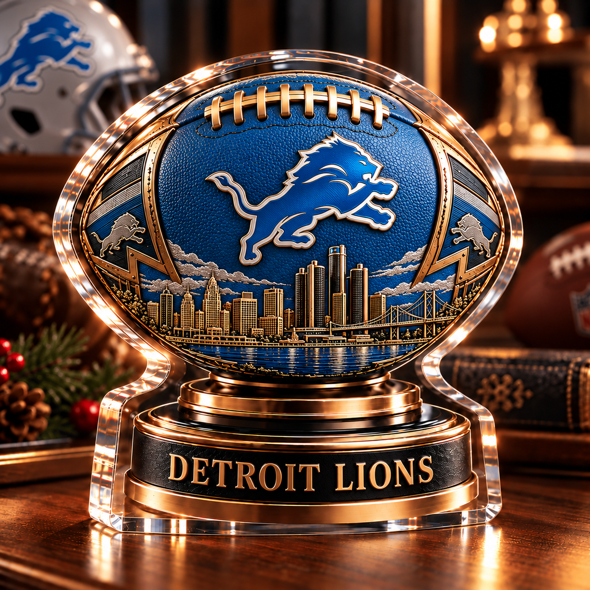 DL x NFL Personalized Name Acrylic Block Plaque Gift For Fan