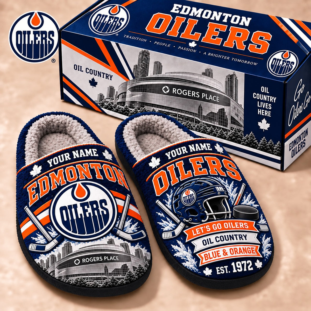 EO x NHL Premium Personalized Slippers Gift For Fan Hockey Men Women