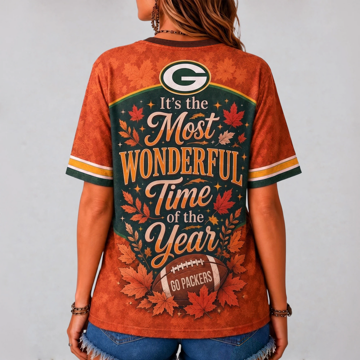 GBP Premium NFL Fall Game Day V-Neck Shirt