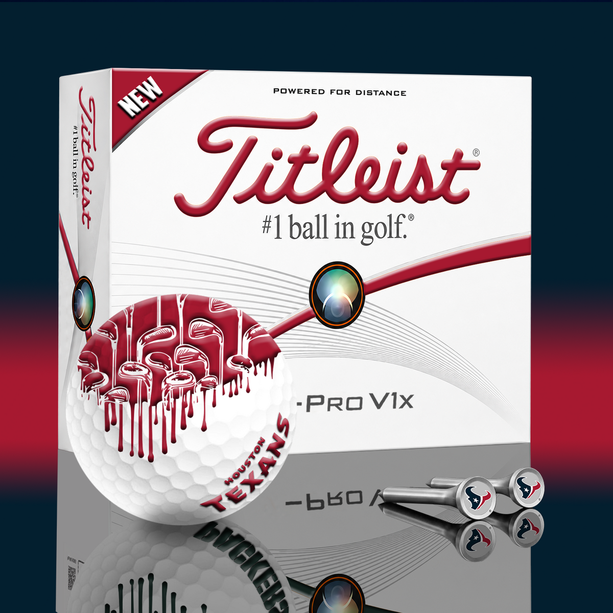 HOU x NFL PERSONALIZED GOLF BALL LIMITED EDITION V2