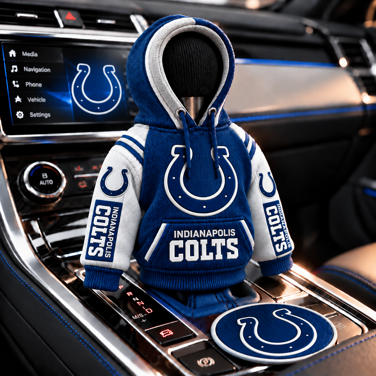 IND x NFL Personalized Name Shift Knob Hoodie