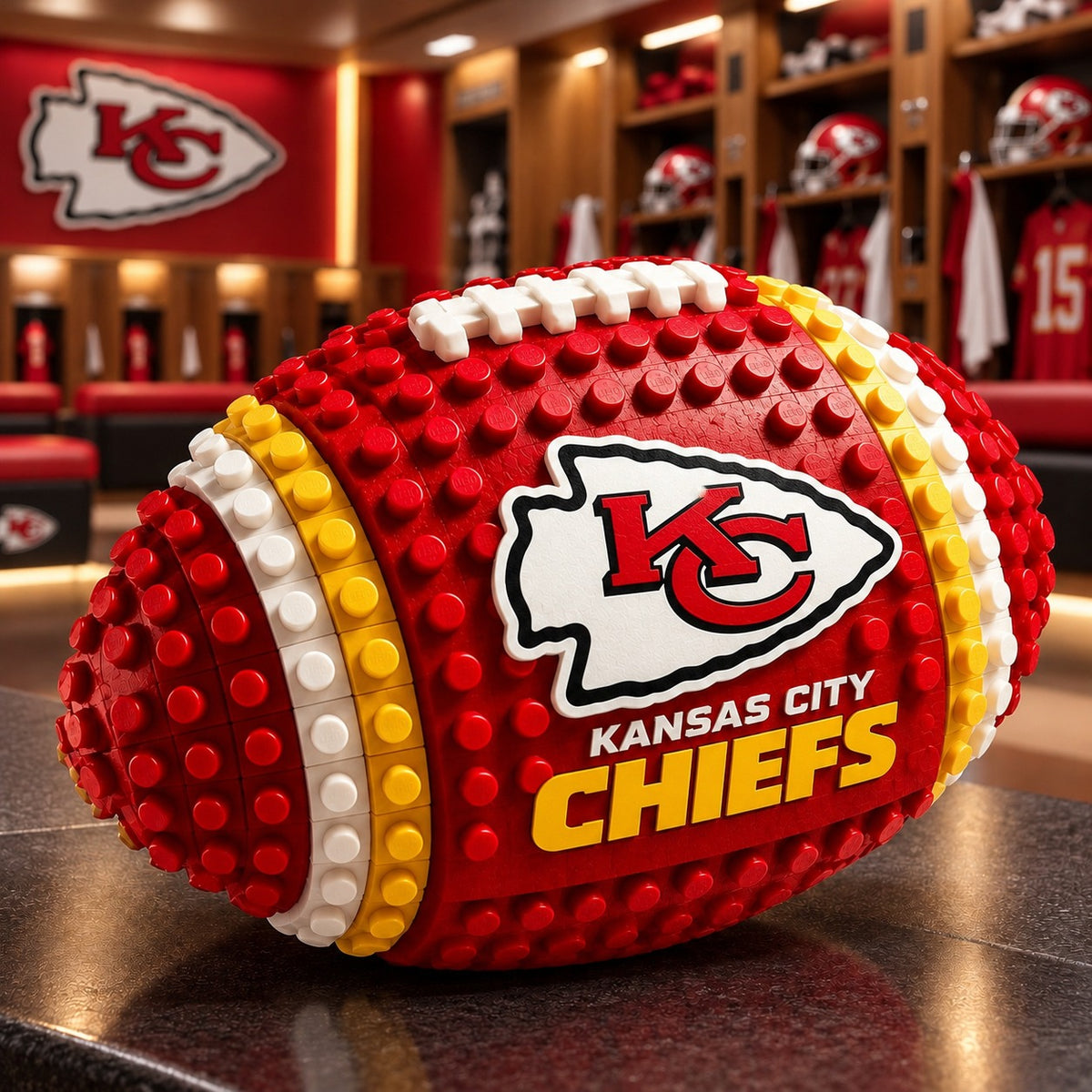 KCC x NFL Team Building Block Football Set