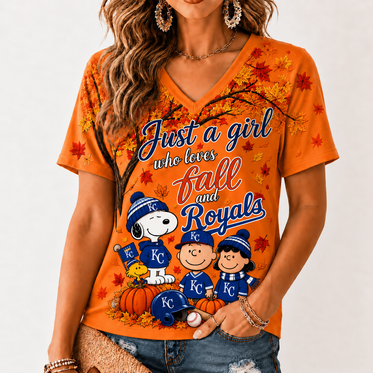 KCR Premium MLB Fall Season V-Neck