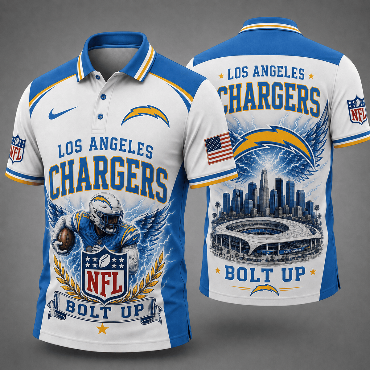 LAC Premium NFL Winged Pride Polo