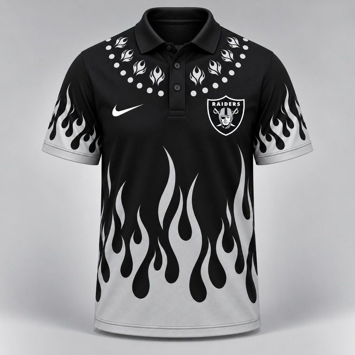 LVR Premium NFL Flame Performance Polo Shirt