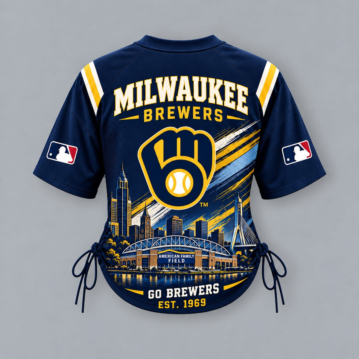 MB Premium MLB Game Day Women Lace-Up Jersey Shirt