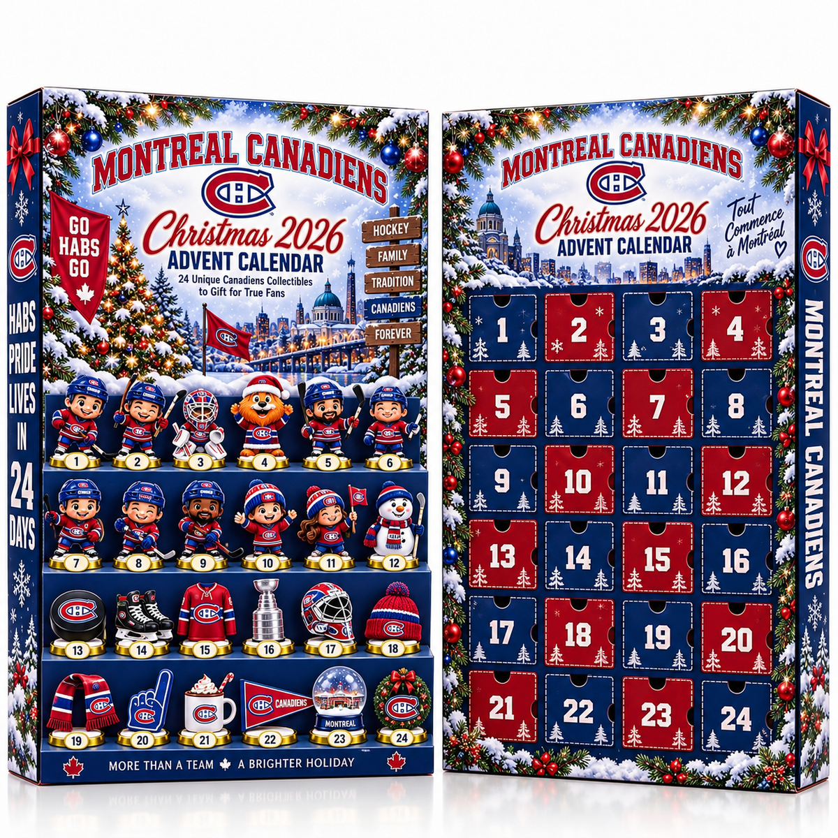MC x NHL team Advent Calendar Box New Style For Fan