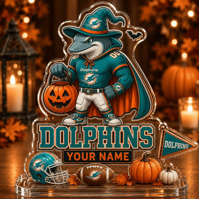 MD NFL Halloween Acrylic Block Plaque Personalized Gift For Fan