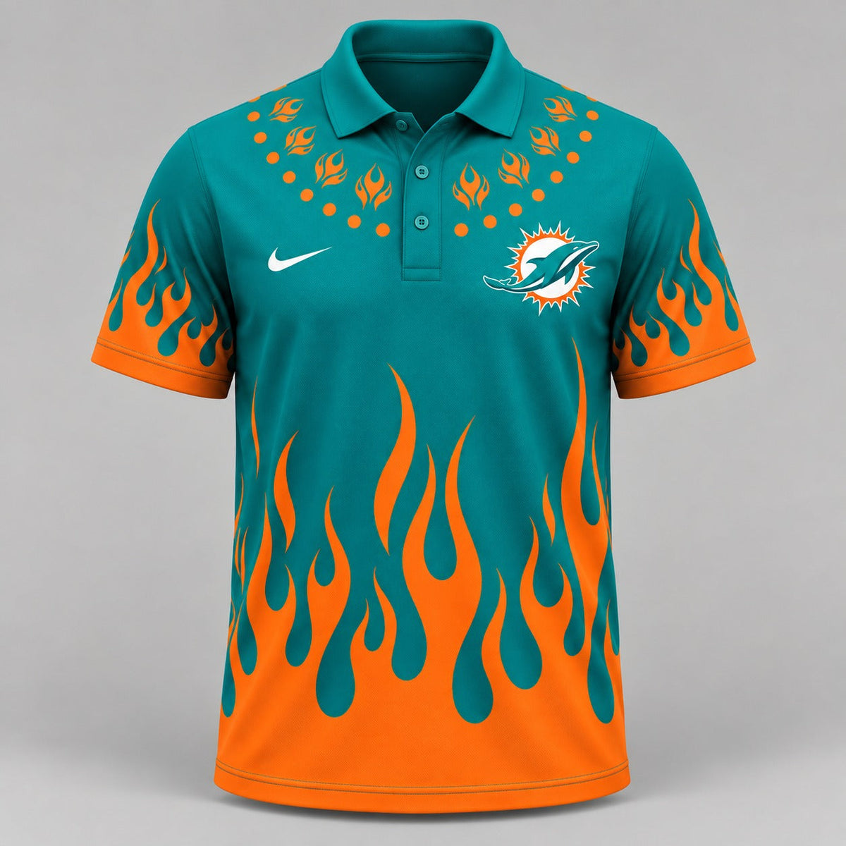 MD Premium NFL Flame Performance Polo Shirt