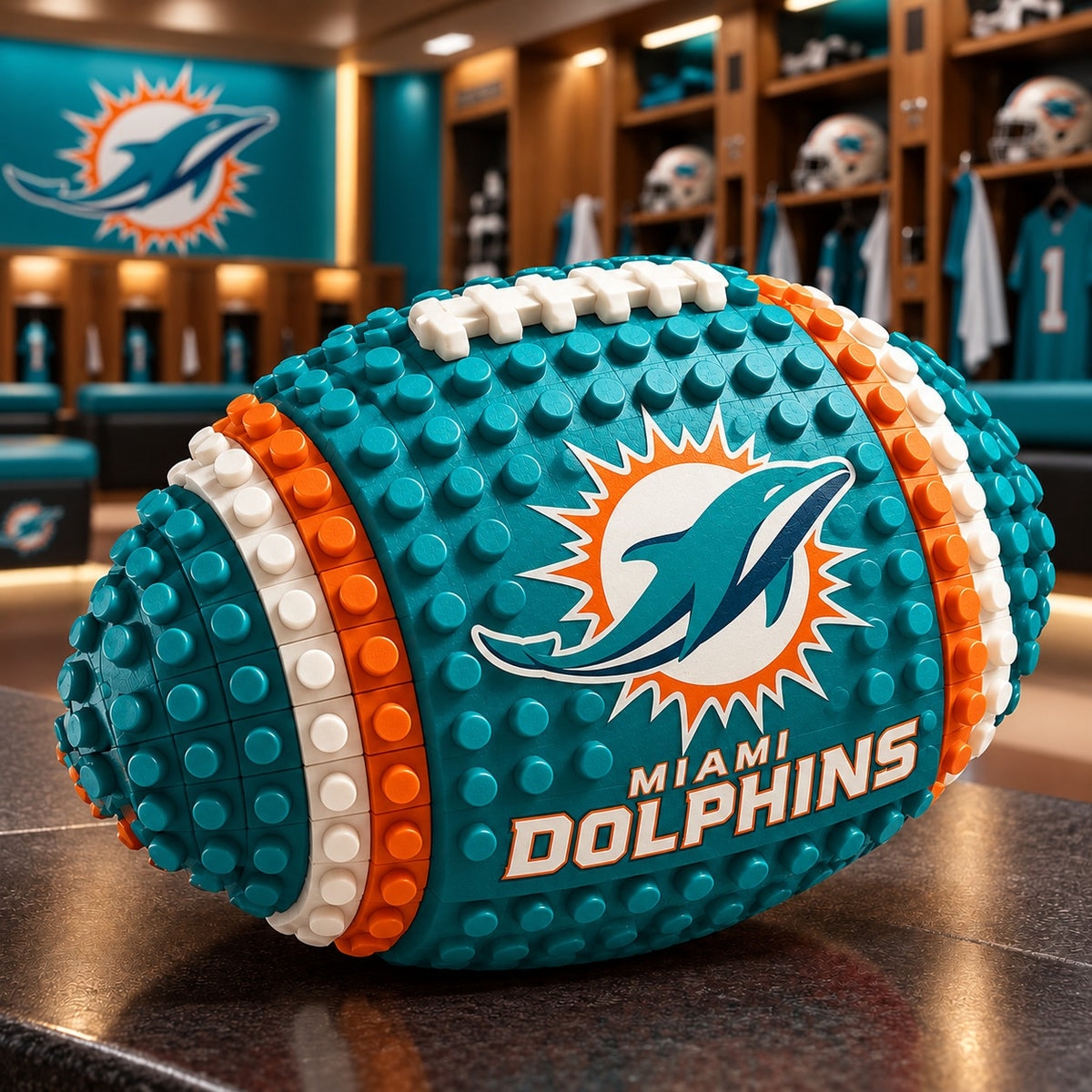 MD x NFL Team Building Block Football Set