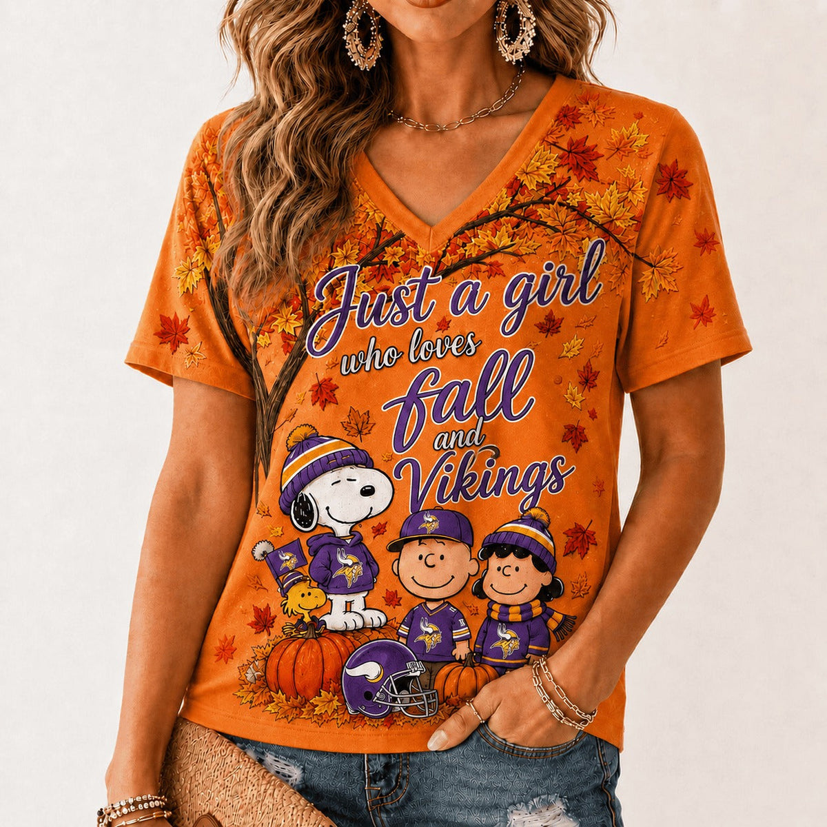 MV Premium NFL Fall Season V-Neck
