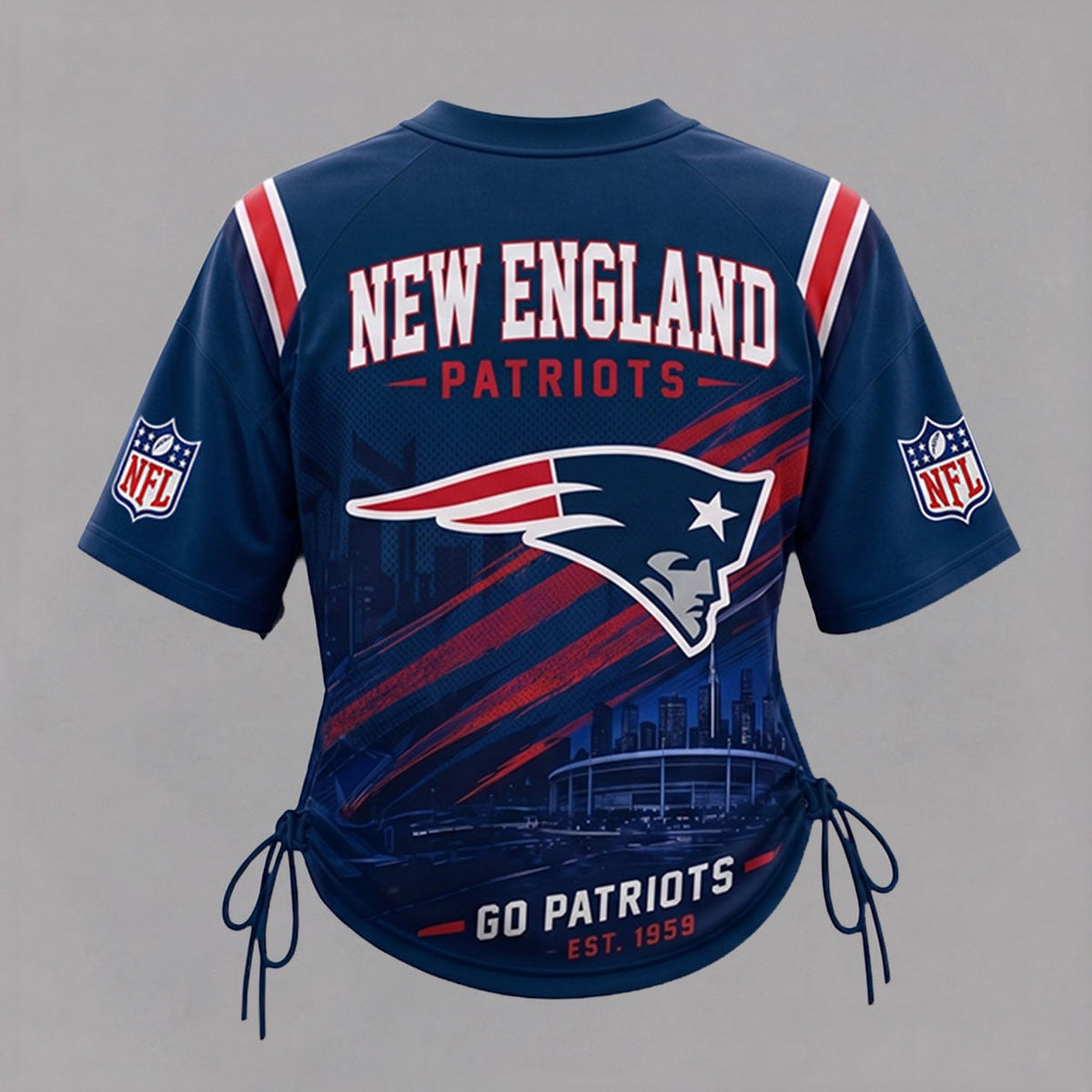 NEP Premium NFL Game Day Women Lace-Up Jersey Shirt
