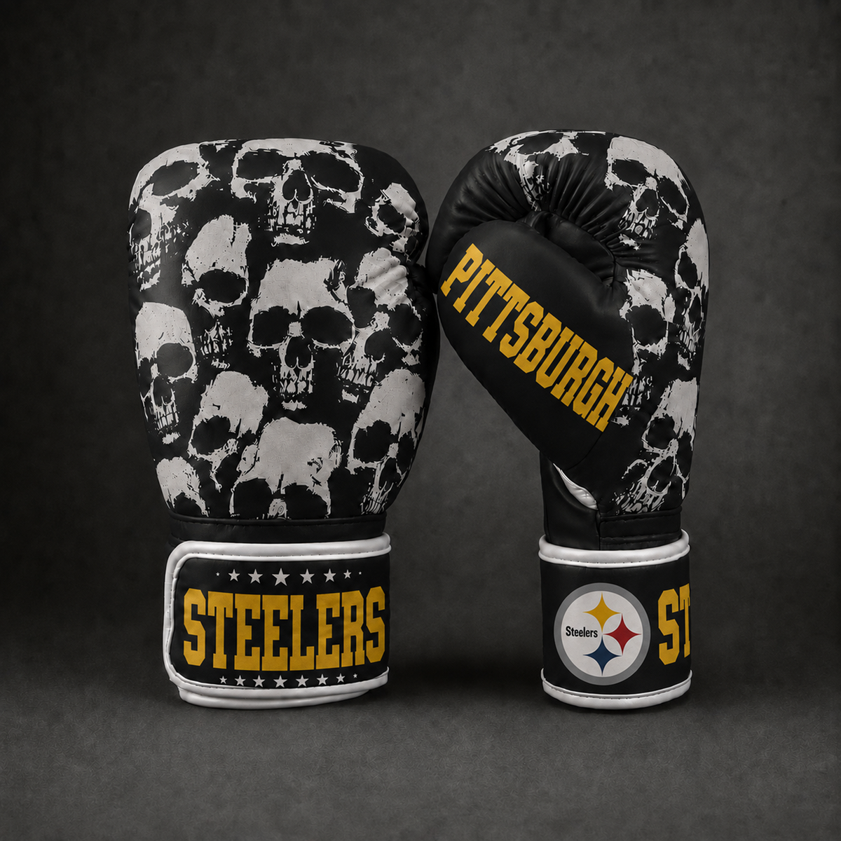 NFL x PIT Skull Boxing Gloves