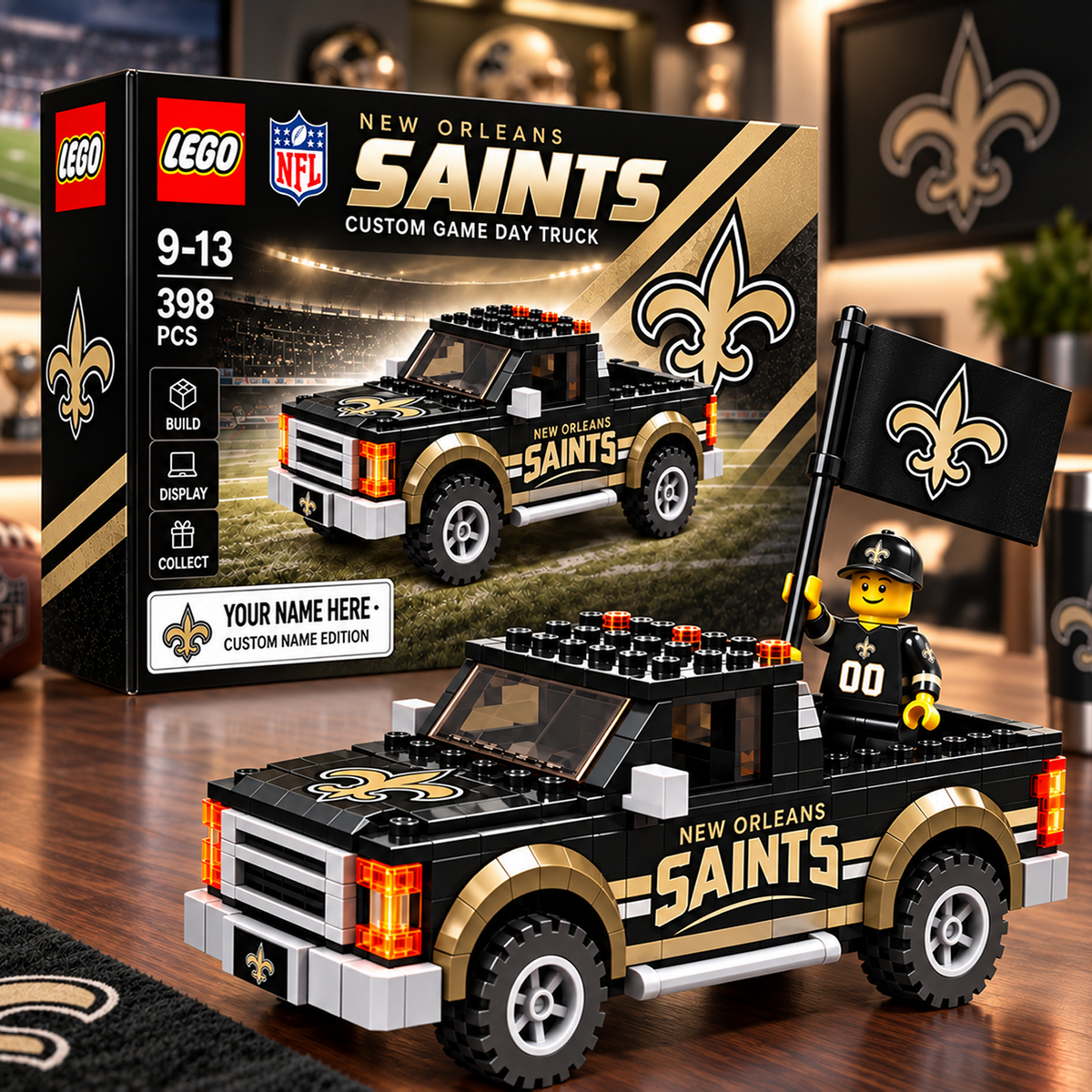 NO x NFL Building Blocks Truck Toy Set V2