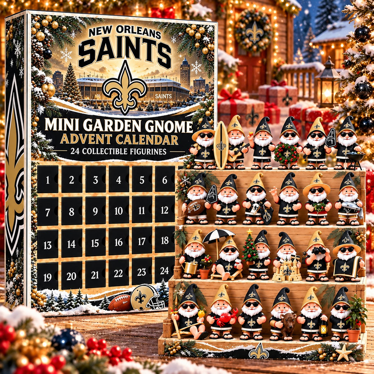 NOS x NFL Mini Garden Gnome Advent Calendar