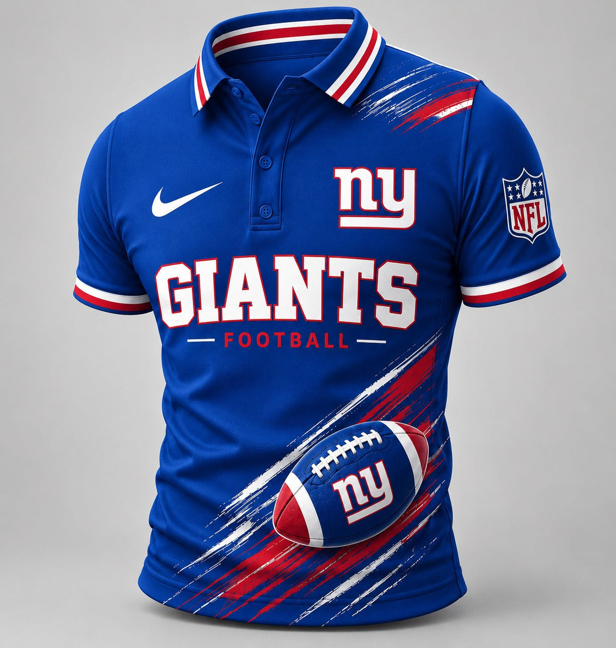 NYG Premium NFL Dynamic Gridiron Style Polo
