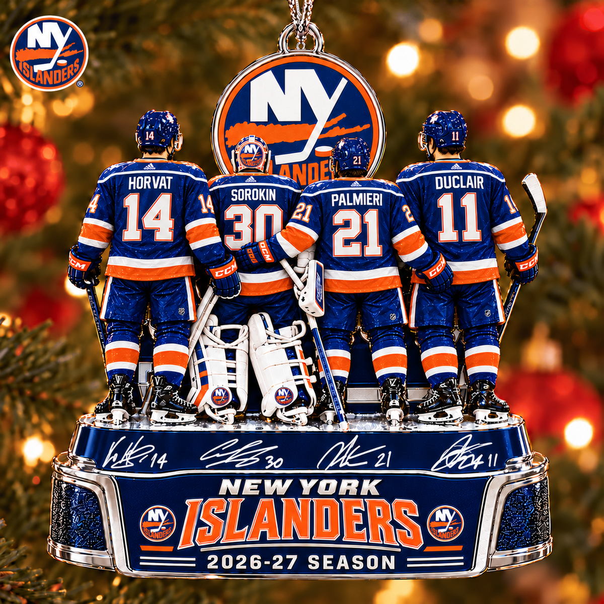 NYI x NHL Game Day Premium Personalized Acrylic Ornament Gift For Fan