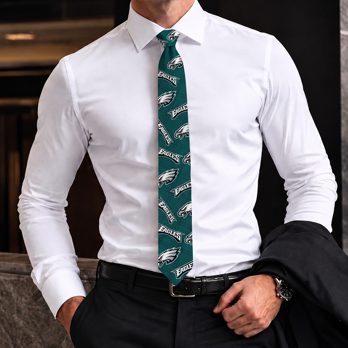 PE x NFL Personalized Men NeckTie