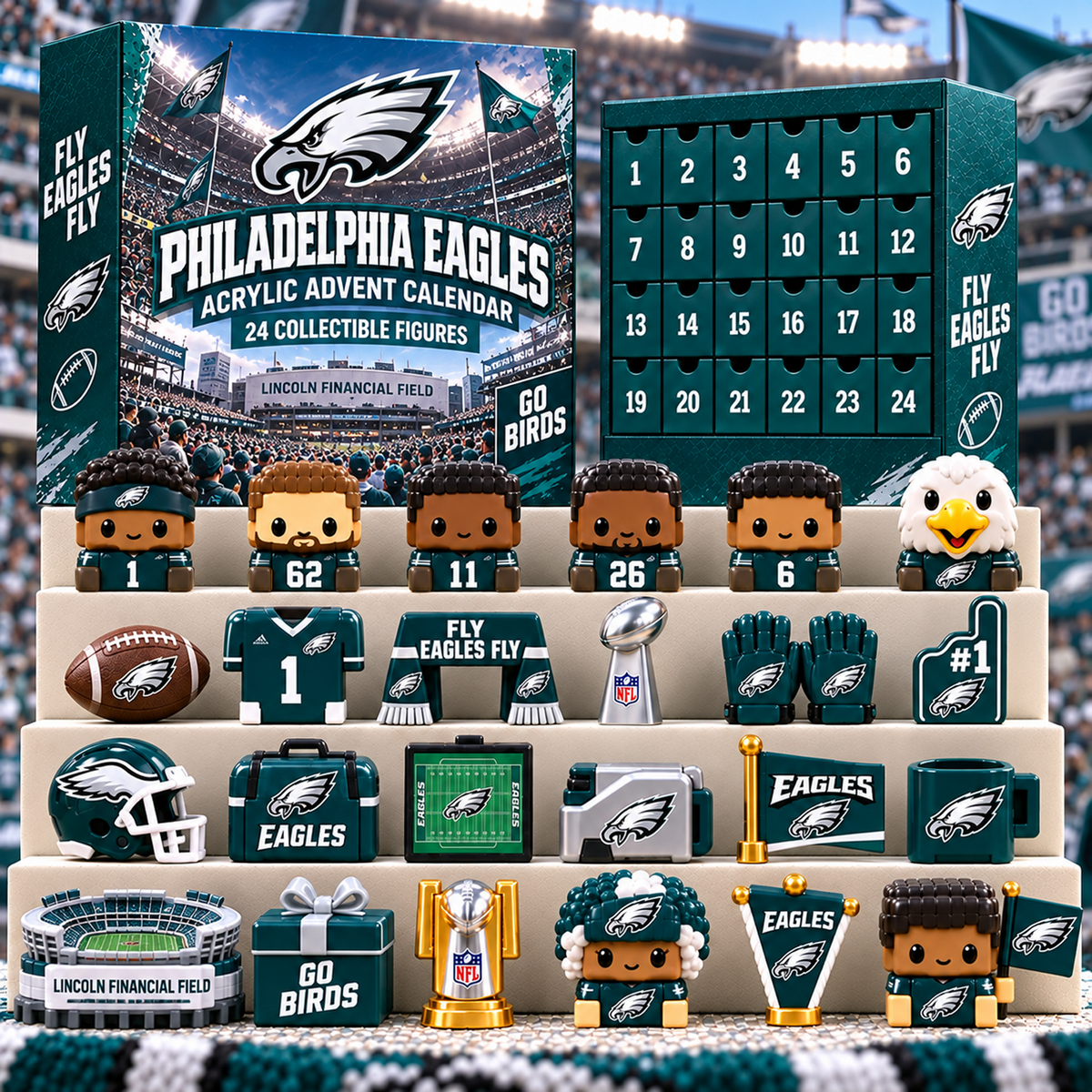 PHI x NFL Premium 24 Days Of Advent Calendar