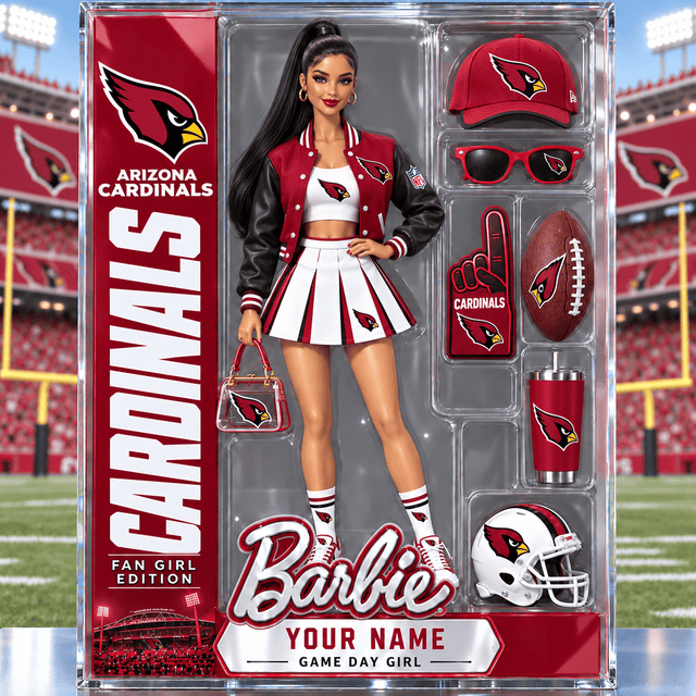 PREMIUM NFL X AC Barbie PERSONALIZED Acrylic Block Plaque Gifts For Fan - Limited Edition