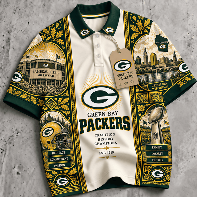 PREMIUM NFL X GBP EXCLUSIVE RETRO VINTAGE POLO SHIRT LIMITED EDITION