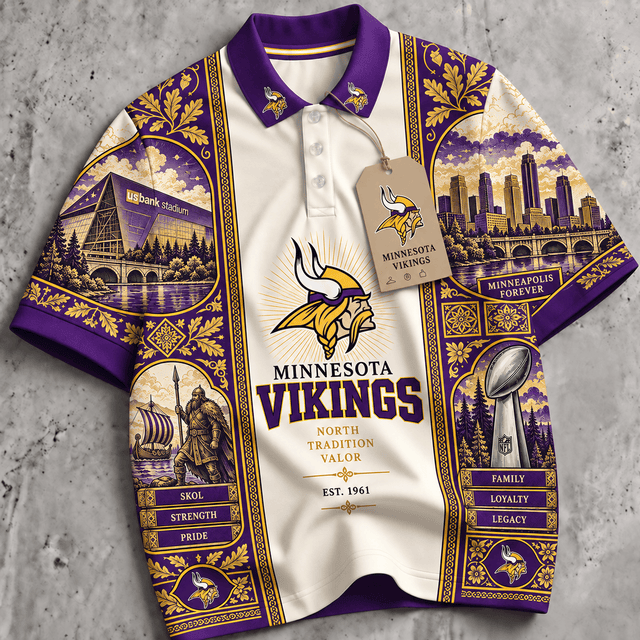 PREMIUM NFL X MV EXCLUSIVE RETRO VINTAGE POLO SHIRT LIMITED EDITION