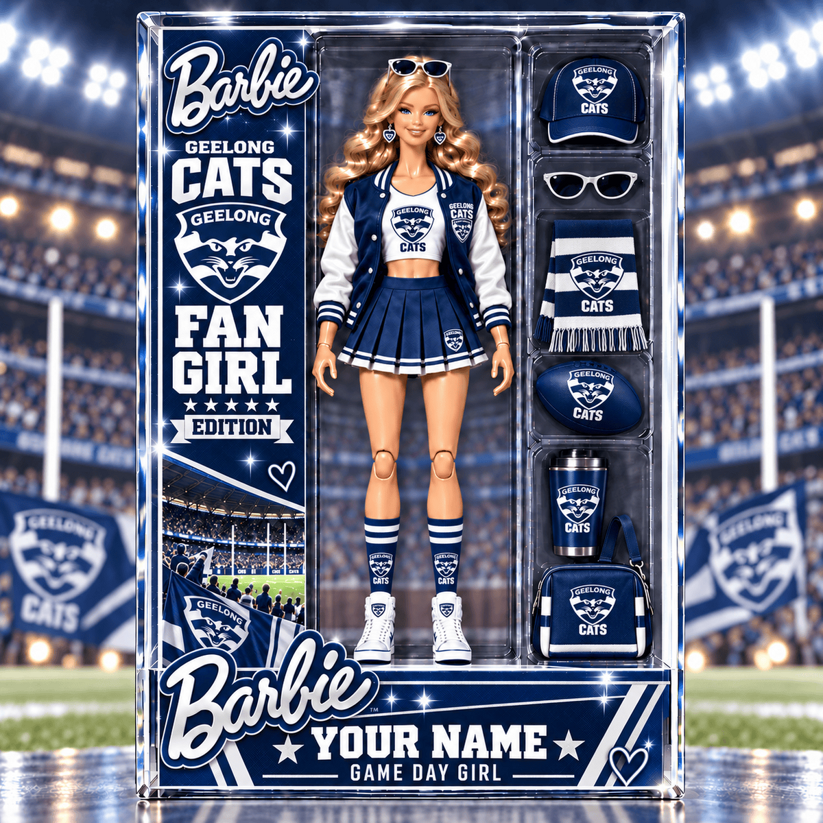 PREMIUM AFL X GC EXCLUSIVE Barbie Custom Name Acrylic Block Plaque Gifts For Fan - Limited Edition NDT VHM 170926