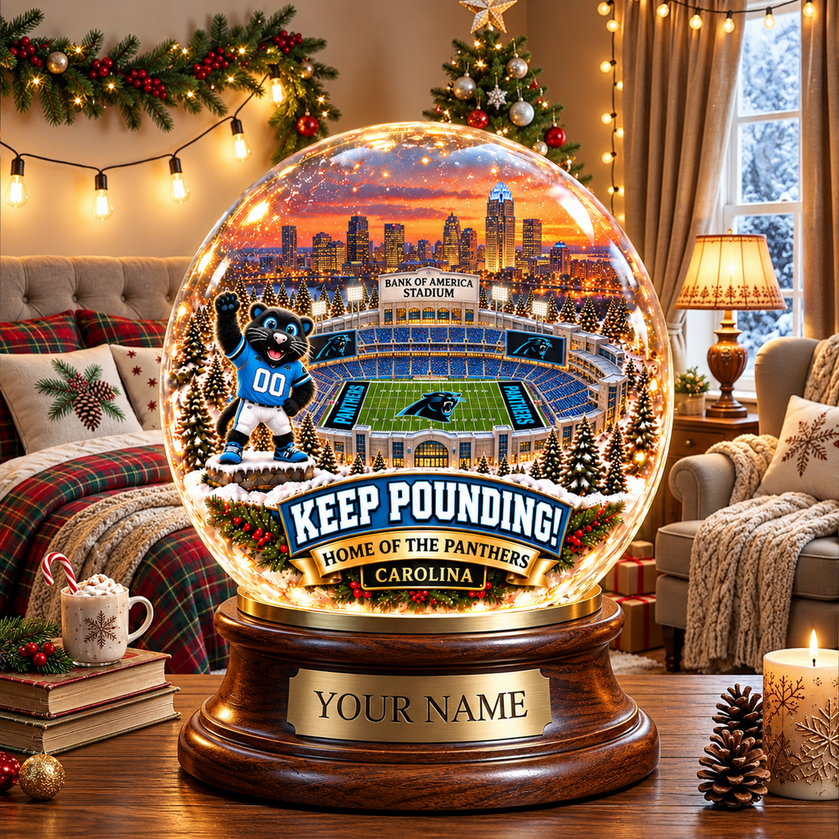 PREMIUM NFL CP DELUXE PERSONALIZED Crystal Ball Night Light For Fan LIMITED EDITION NDT VHM 031026