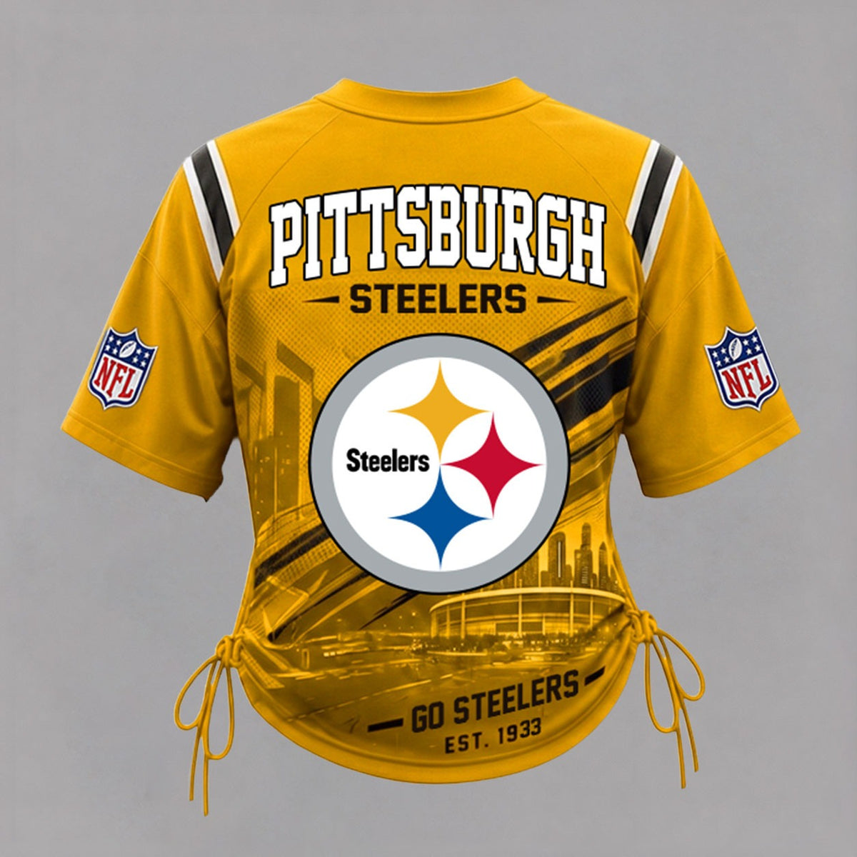 PS Premium NFL Game Day Women Lace-Up Jersey Shirt